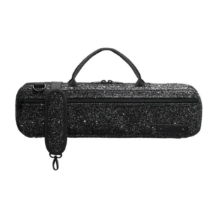 Funda beaumont flauta black sparcle