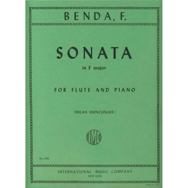 Sonata en Fa Mayor para Flauta de Benda