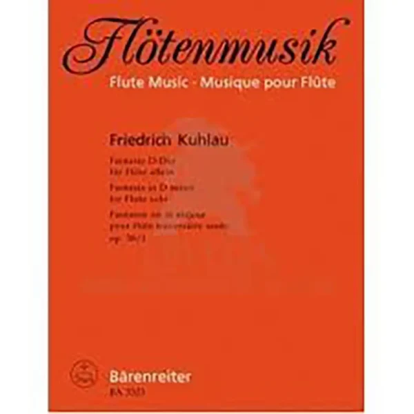 Fantasía para Flauta en Re Mayor op 38 nº 1 de Kuhlau