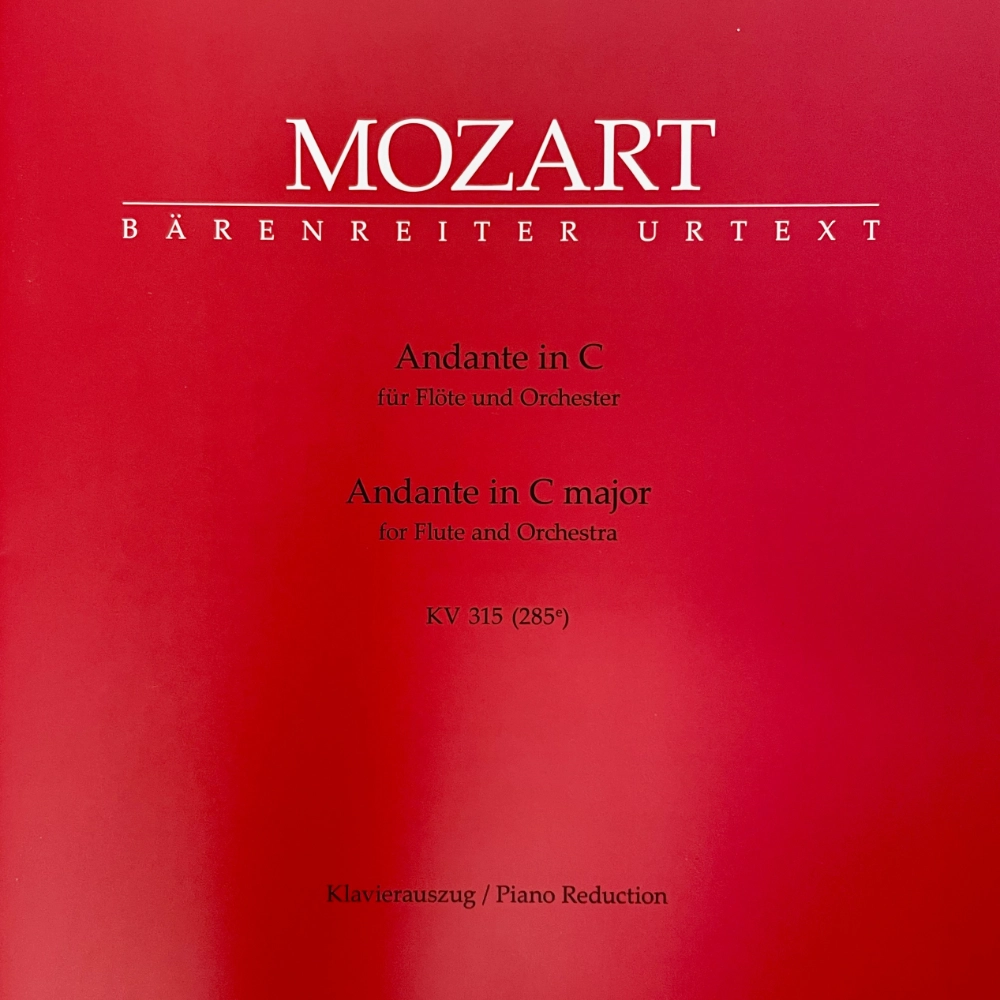 Andante en C major para Flauta KV 315 de W. A. Mozart