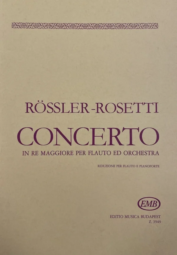 Concierto para Flauta en Re Mayor de Rosetti