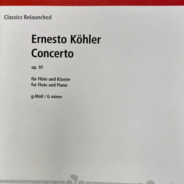 Concierto para Flauta G minor op. 97 de Köhler