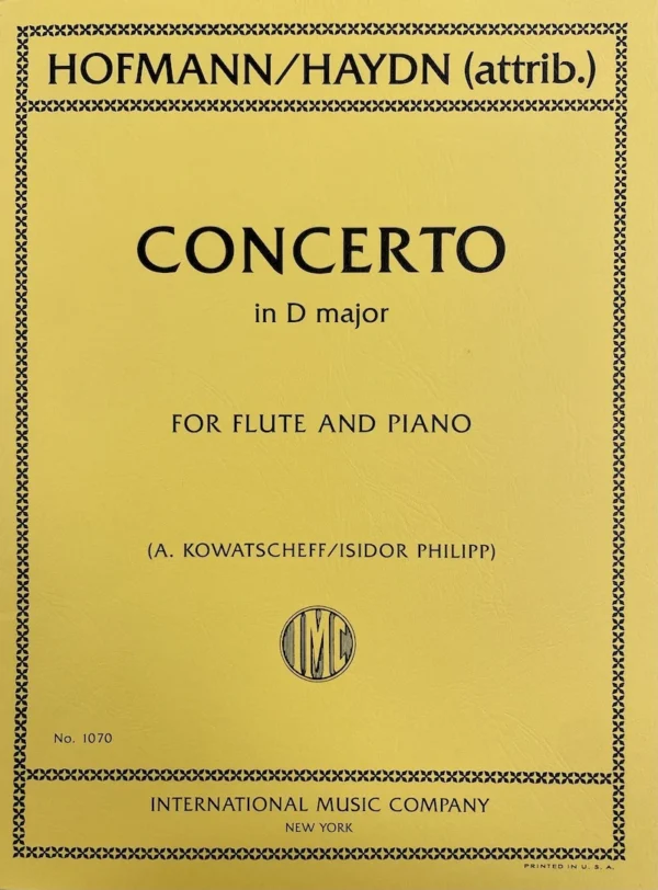 Concierto para Flauta en Re Mayor Hob VII d1 de Haydn / Hofmann