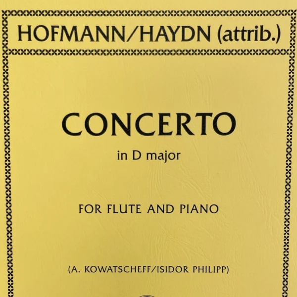 Concierto para Flauta en Re Mayor Hob VII d1 de Haydn / Hofmann