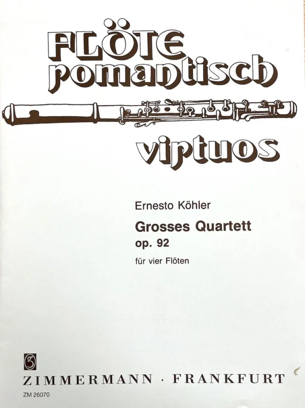 Cuartetos para Flautas op 92 de Köhler