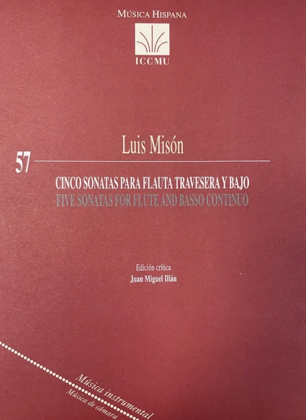Sonatas para Flauta Travesera de Luis Misón