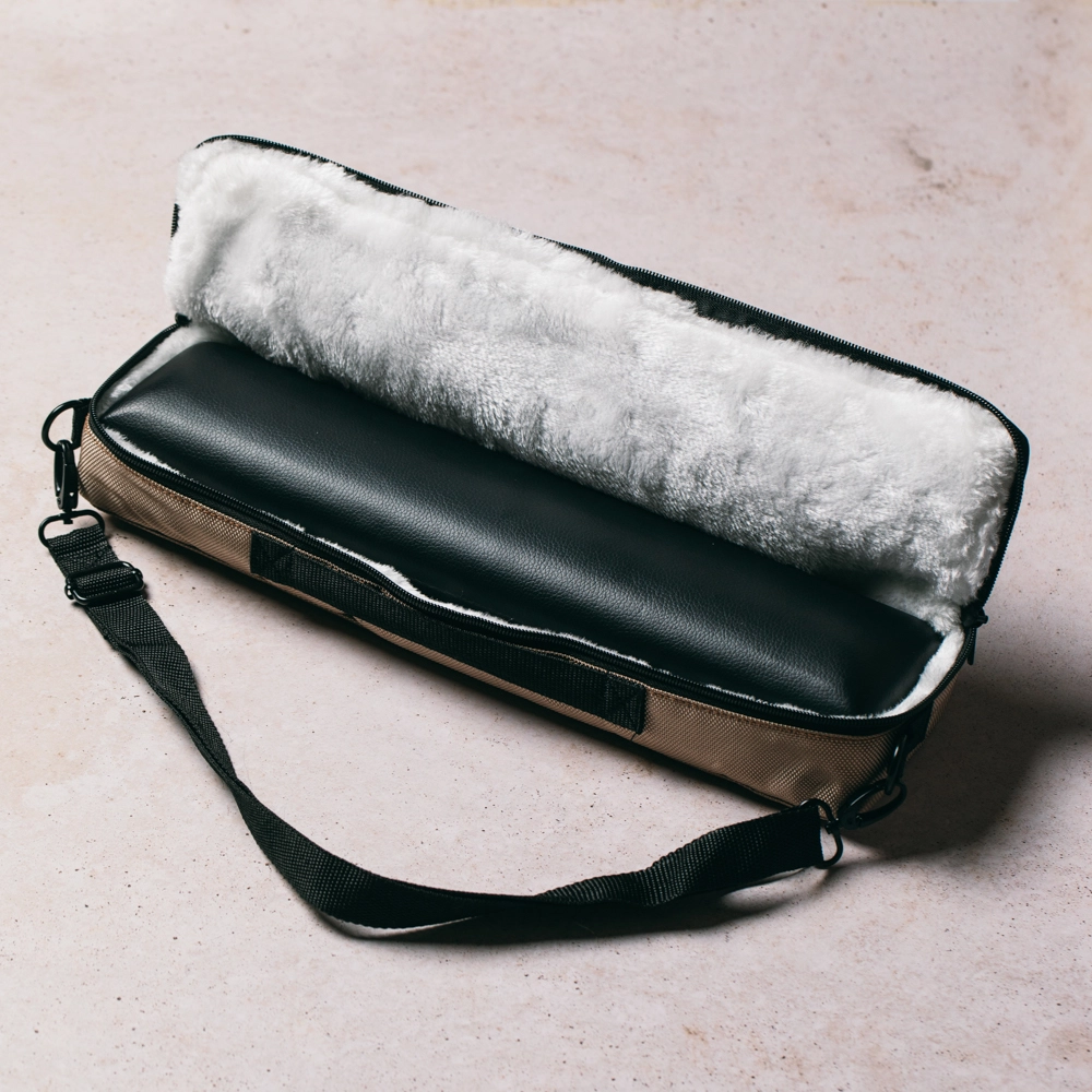 Funda marrón para Flauta Travesera con pata de do