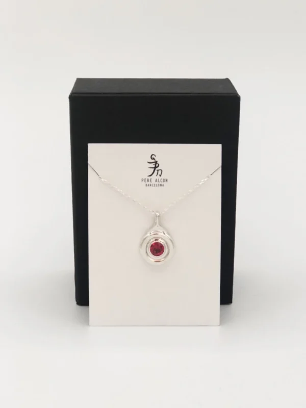 Collar llave de Flauta rojo