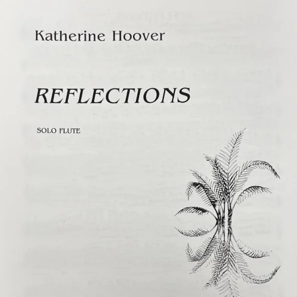 Reflections para Flauta sola de Katherine Hoover