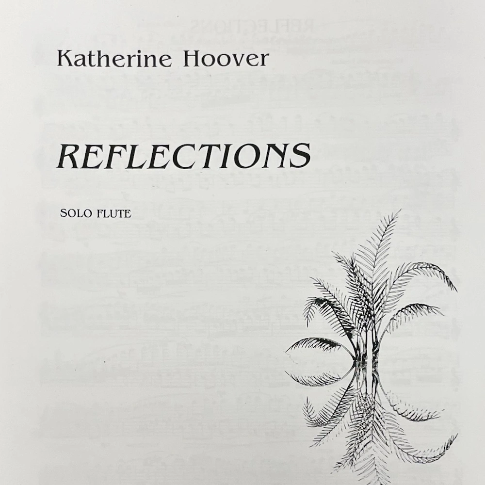 Reflections para Flauta sola de Katherine Hoover