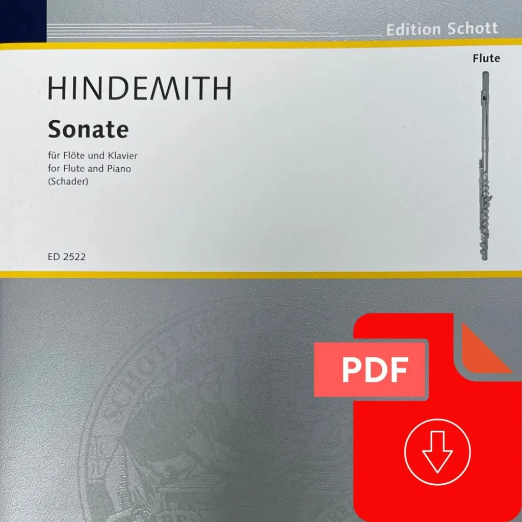 Sonata para Flauta y Piano de Hindemith - Digital