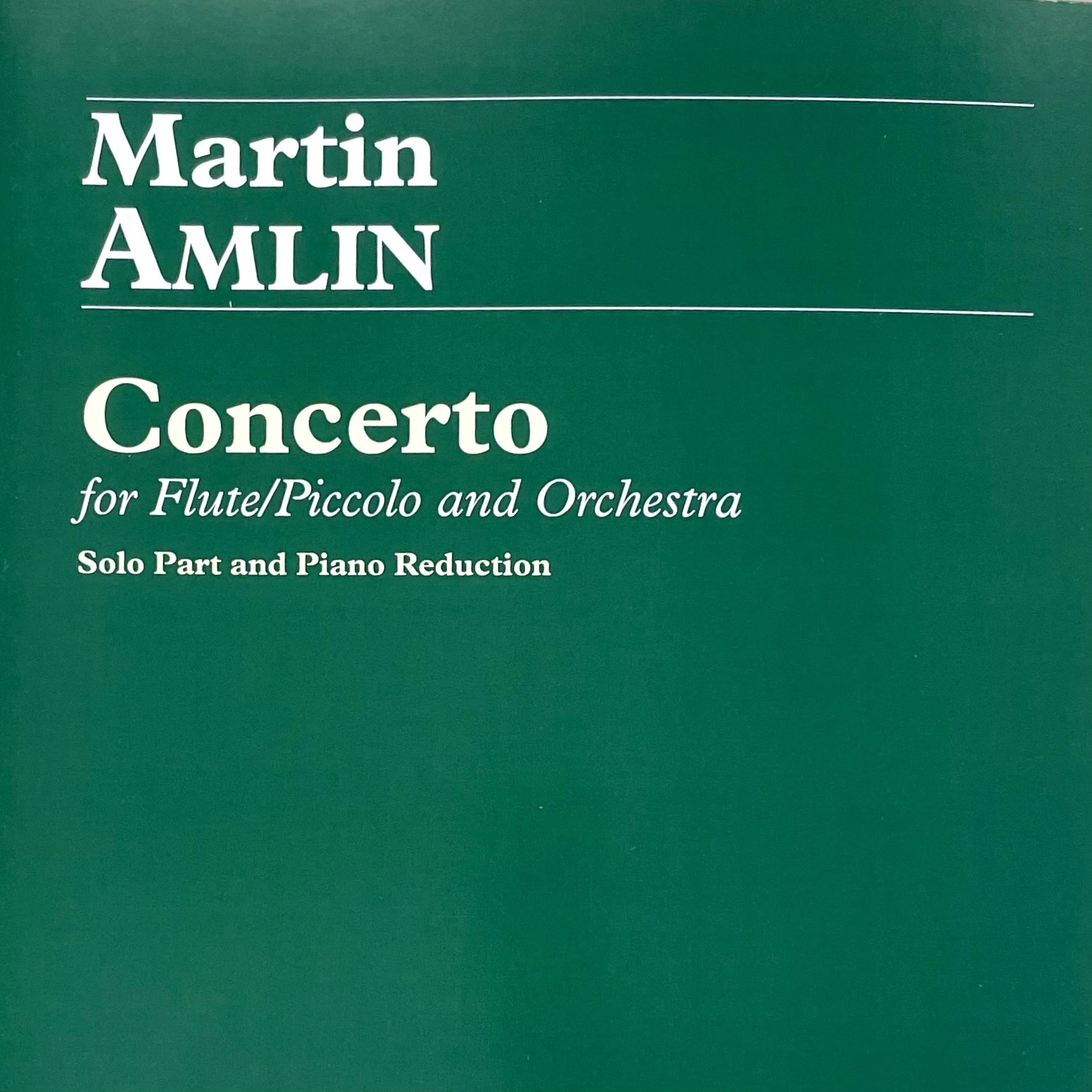 Concierto para piccolo de M. Amlin